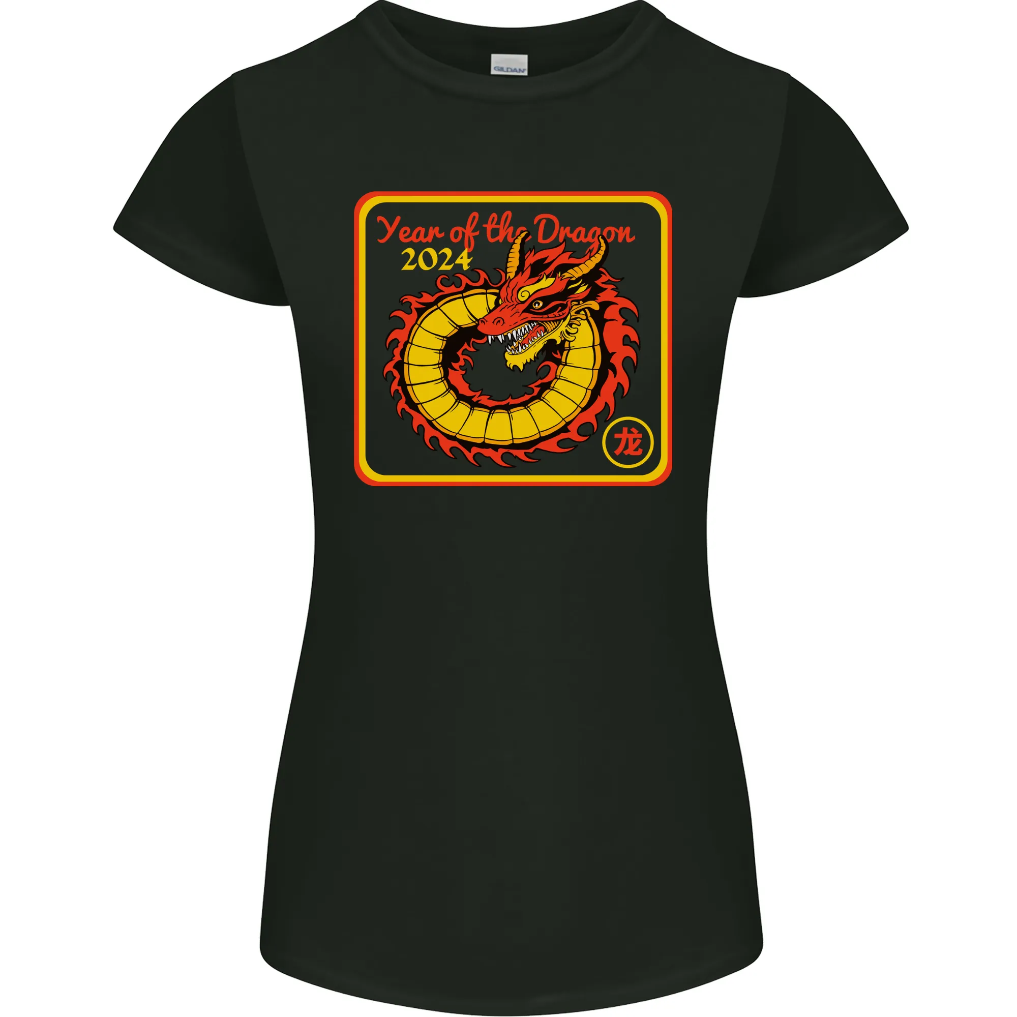 2024 Year of the Dragon Womens Petite Cut T-Shirt