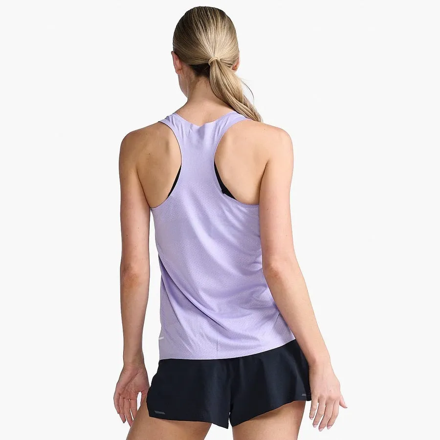 2XU Light Speed Tech Singlet | Lavender / White Reflective | Womens