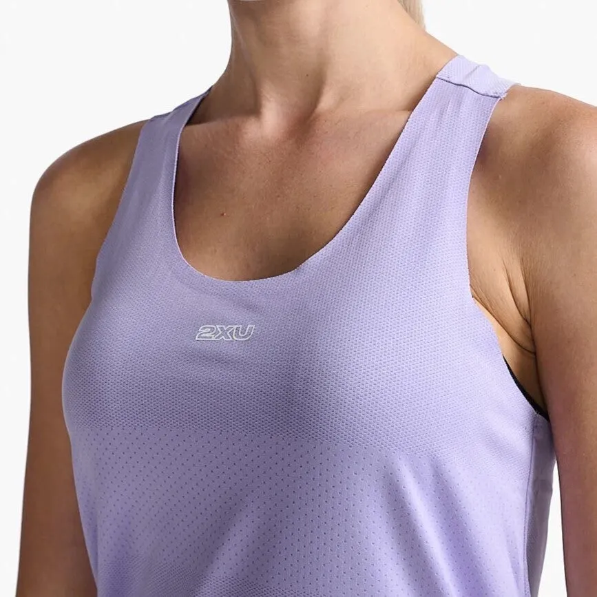 2XU Light Speed Tech Singlet | Lavender / White Reflective | Womens