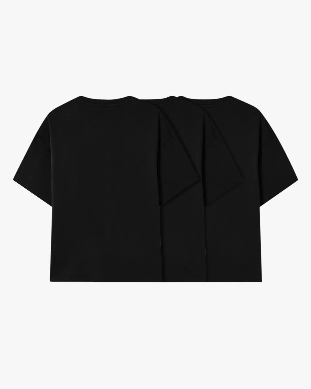 3 PACK BASIC TEE BLACK