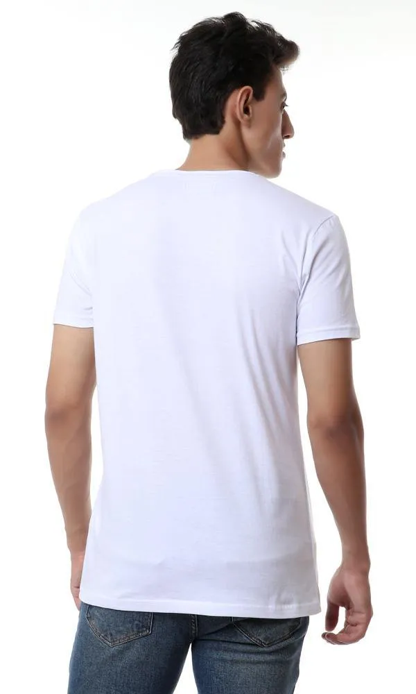 57441 "Popeye" Printed Summer White T-Shirt