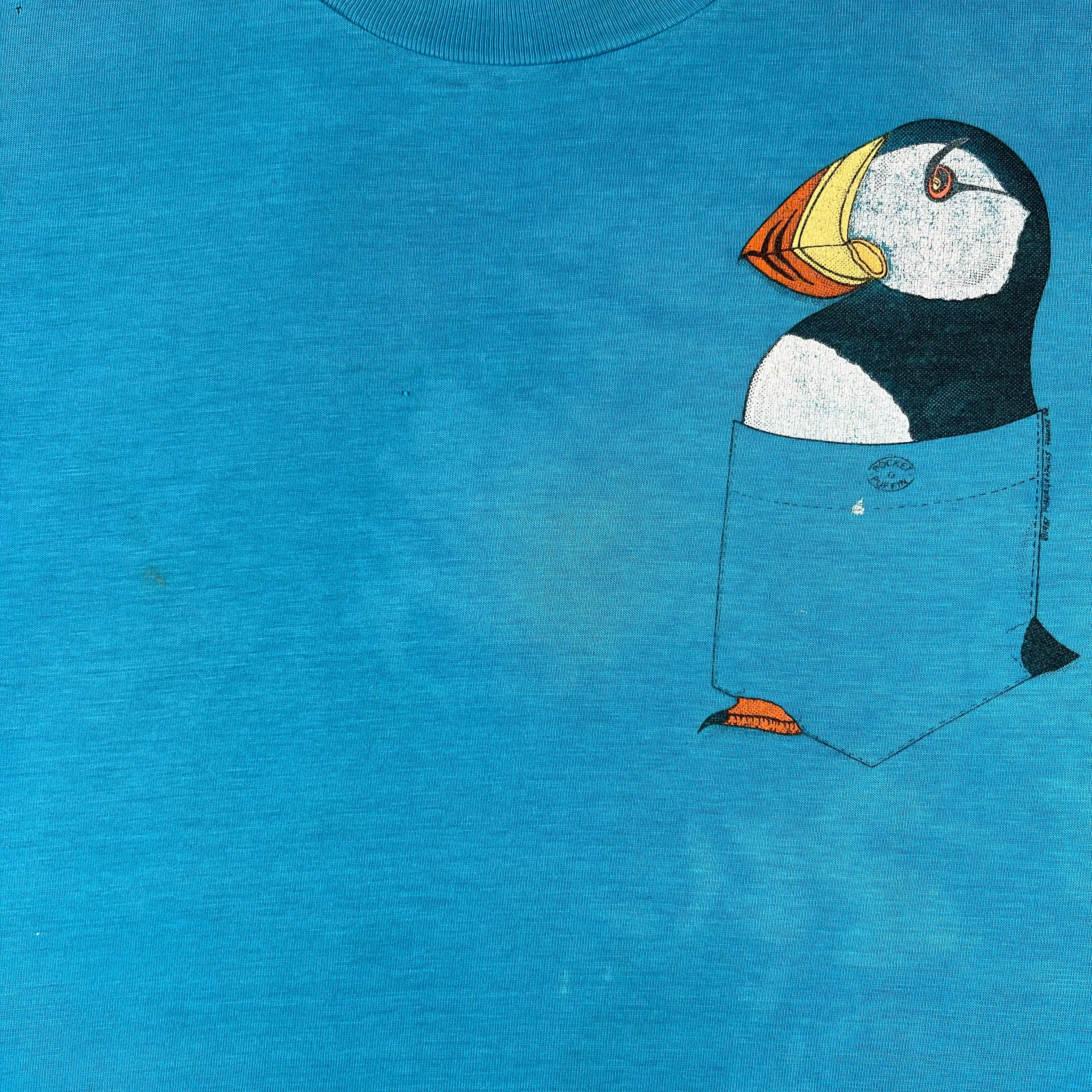 80s Cropped Puffin Pocket Tee- M