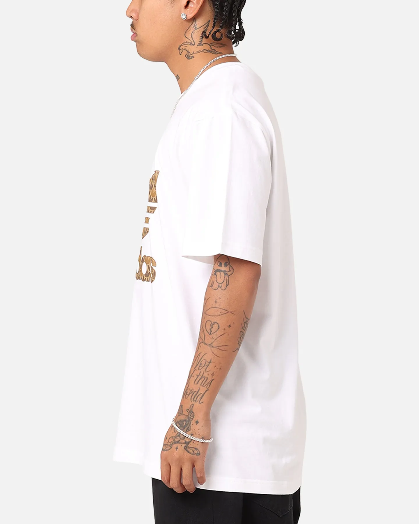 Adidas Classic Monogram T-Shirt White/Earth Strata