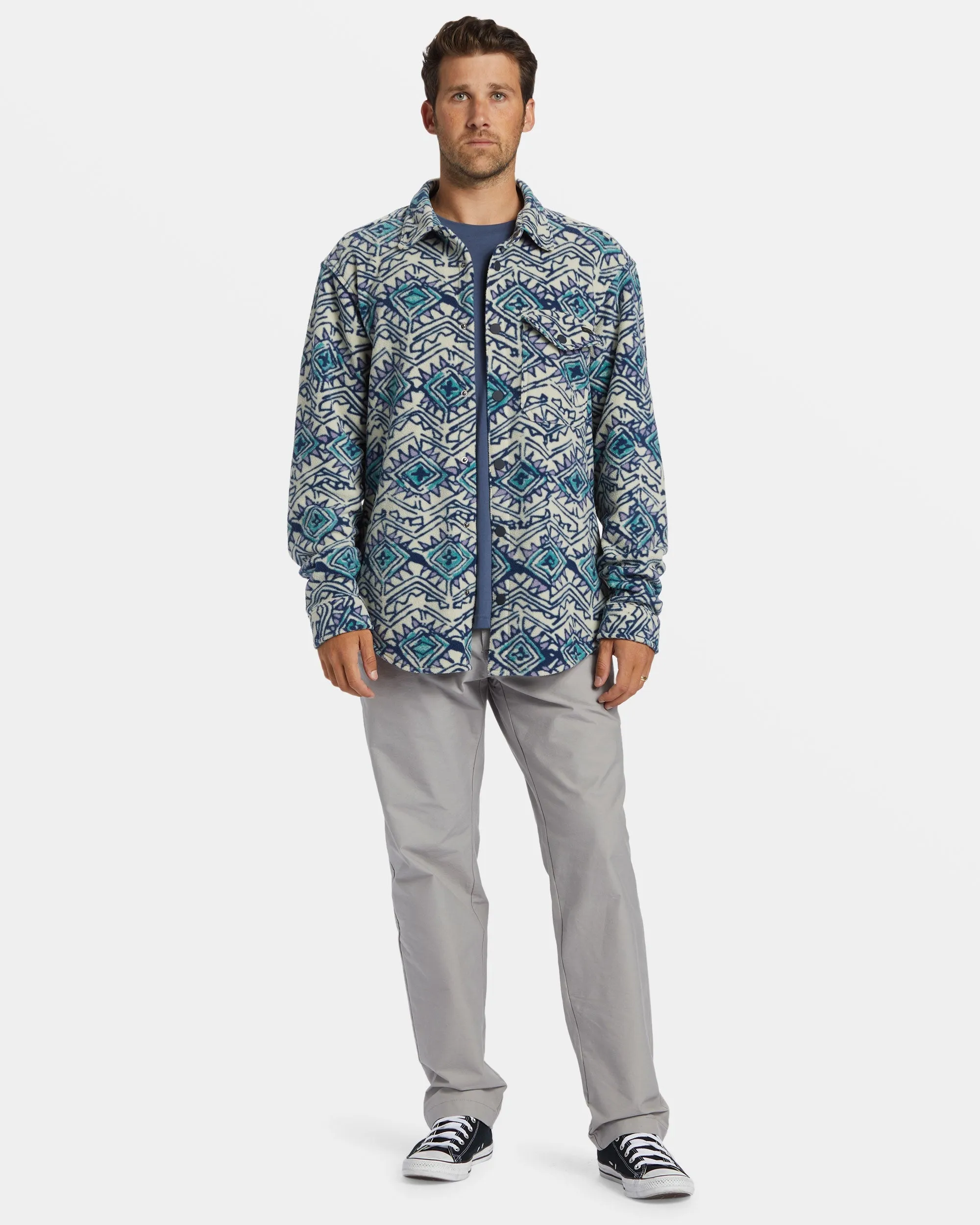 A/Div Furnace Flannel Shirt - Slate Blue
