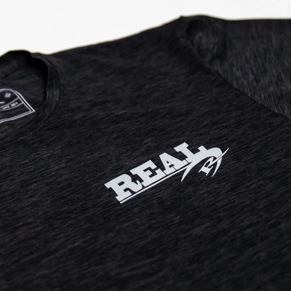Anetik Low Pro Tech S/S Rashguard-Charcoal Heathered