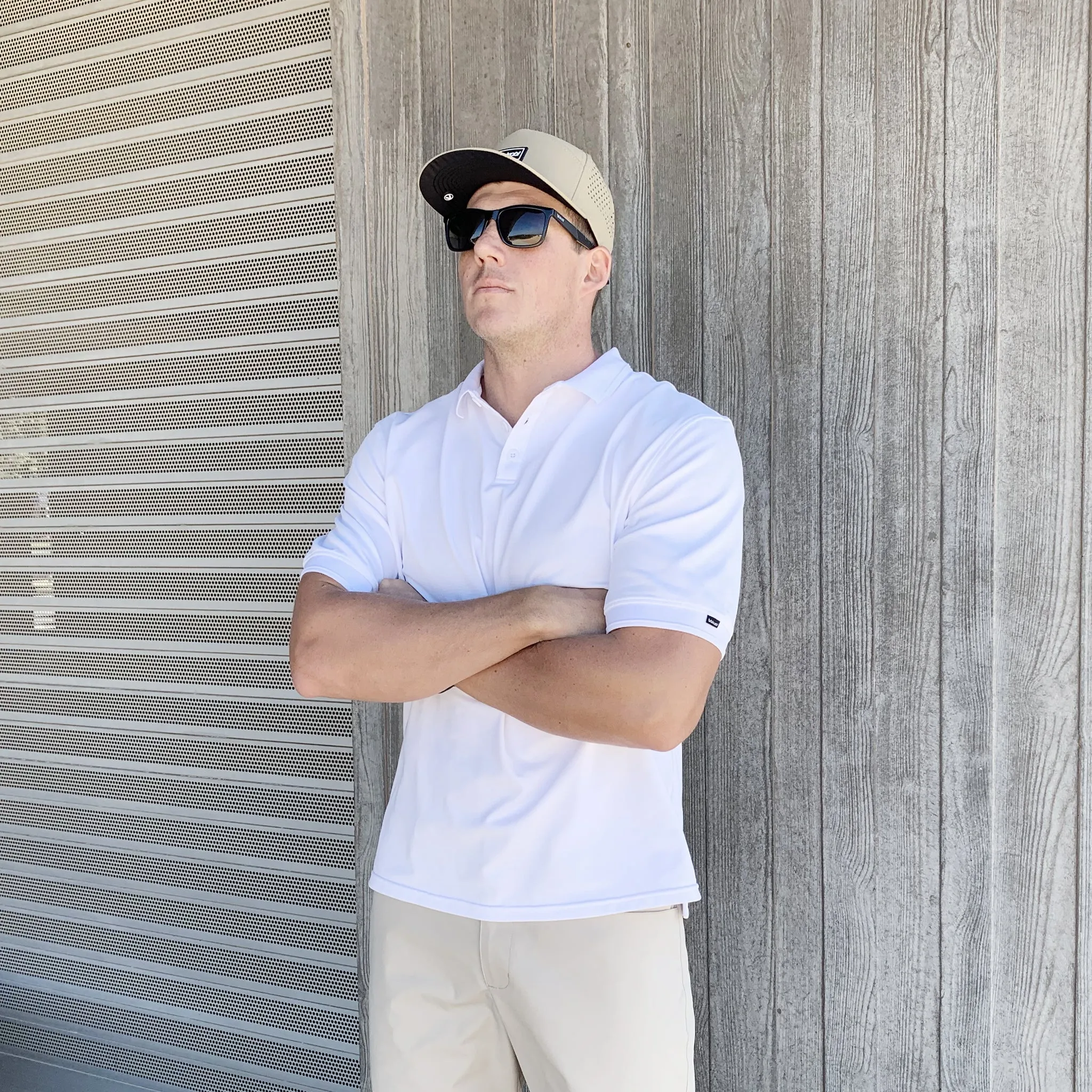Antibes S/S Tech Polo - White
