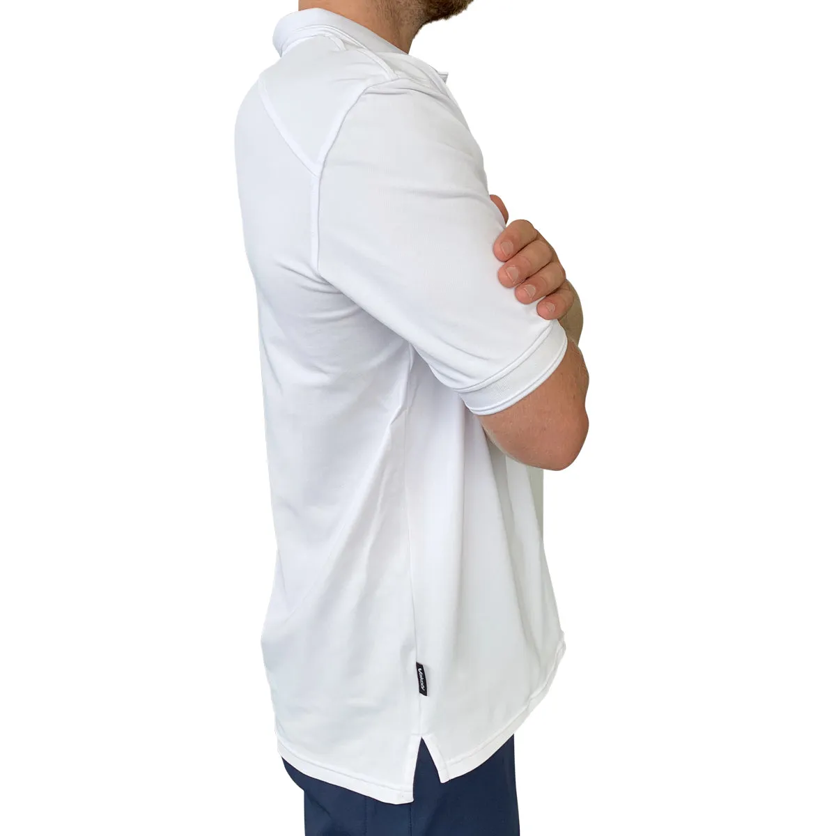 Antibes S/S Tech Polo - White
