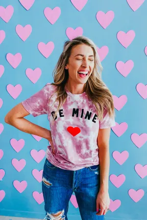 Be Mine Mauve Tie Dye Graphic Tee