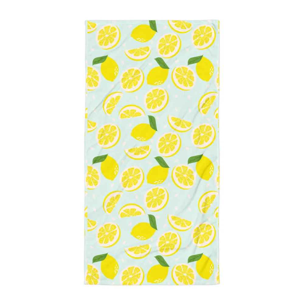 BEACH TOWEL - LEMONS