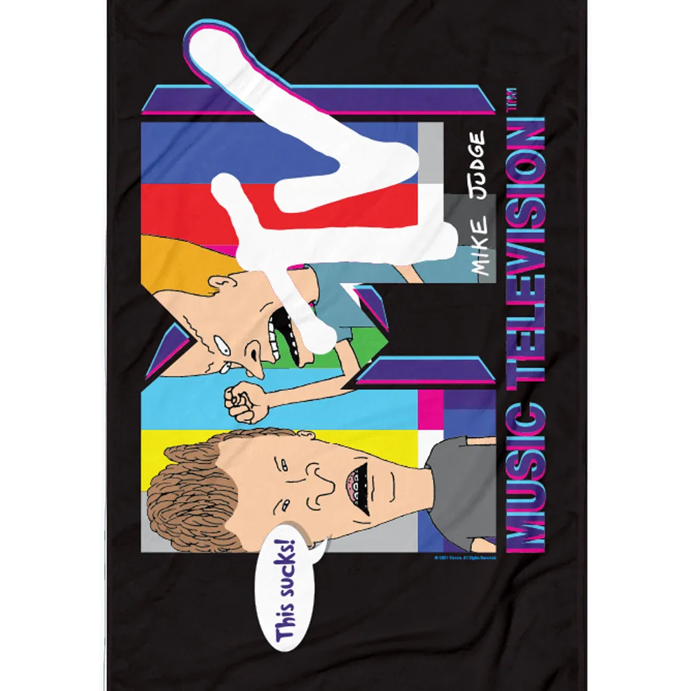 Beavis and Butt-Head MTV Logo Beach Towel