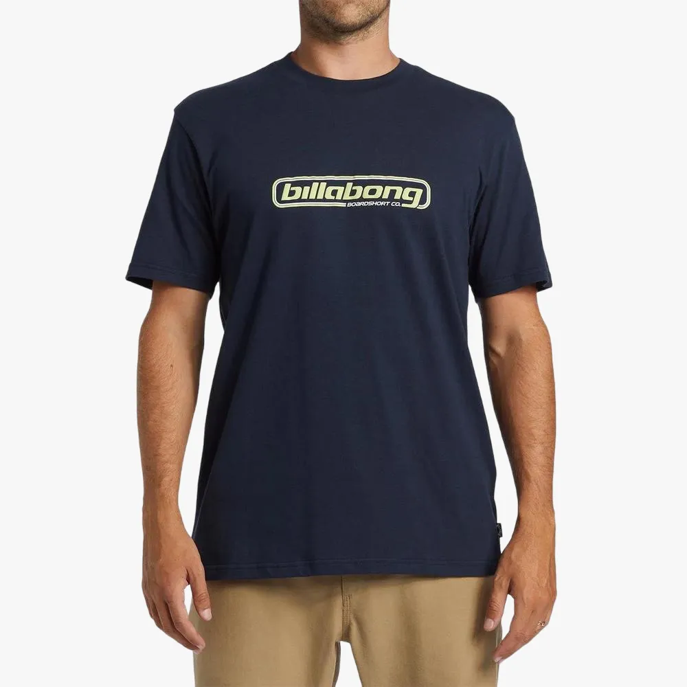 Billabong Mens Nuclear Short Sleeve Tee Navy