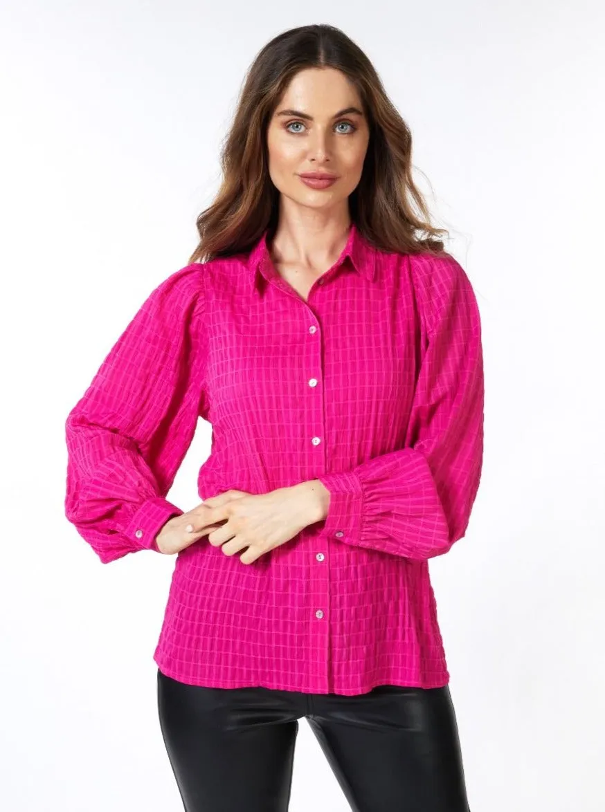 Blouse Structure Fabric [Fuchsia-F2315515]