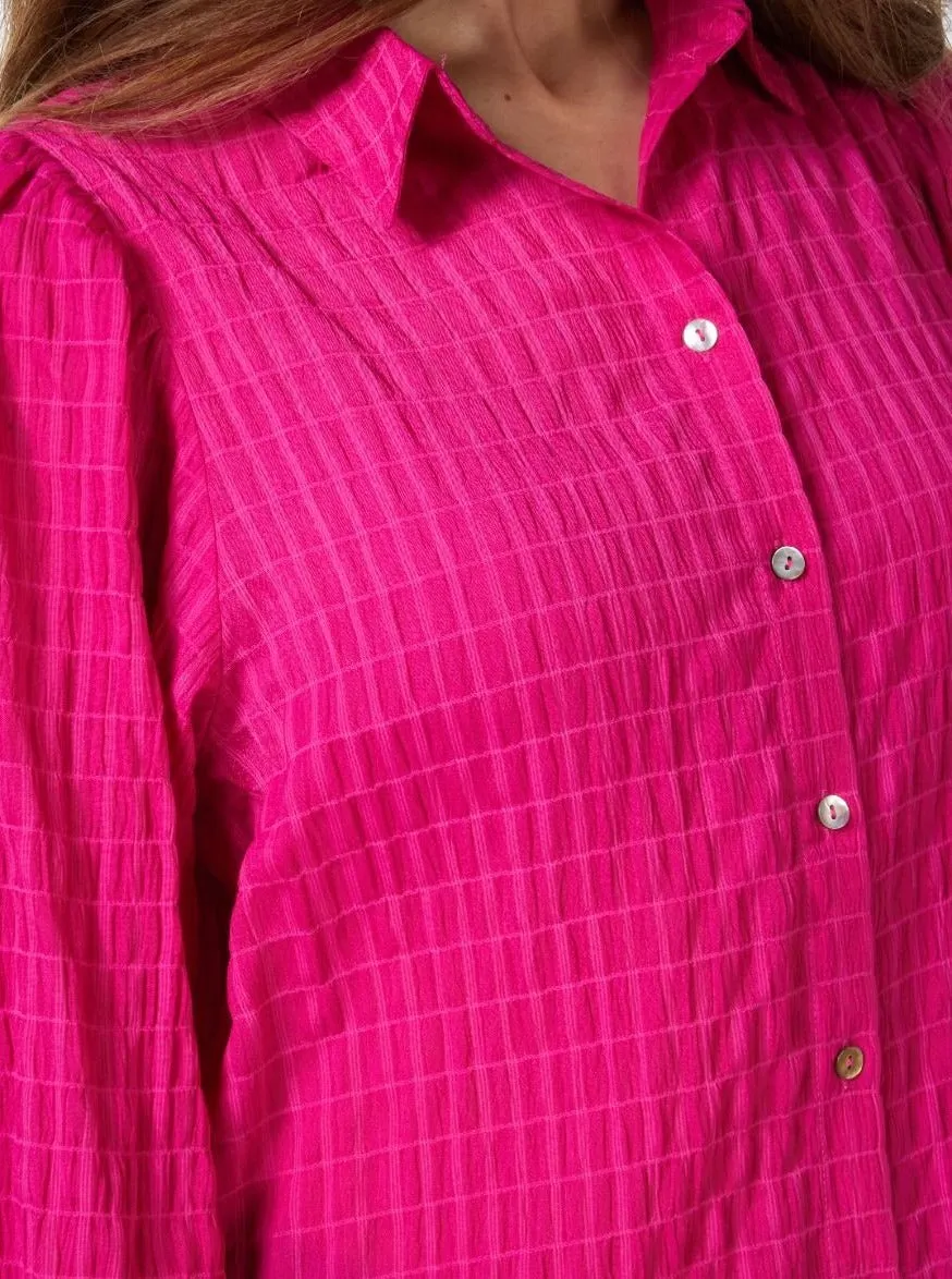 Blouse Structure Fabric [Fuchsia-F2315515]