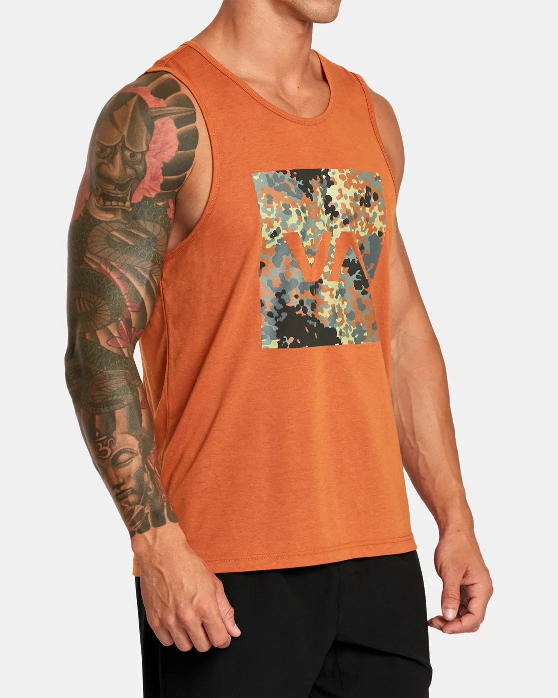 Box Fill Hunter Camo Tank Top - Dark Amber