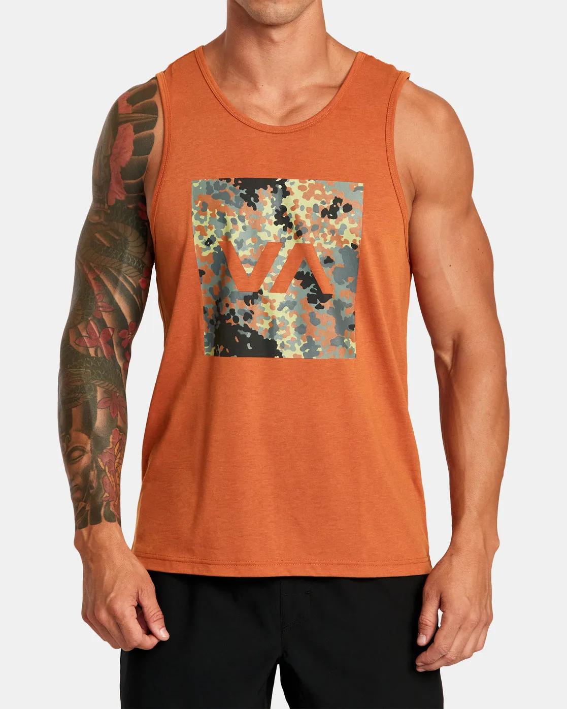 Box Fill Hunter Camo Tank Top - Dark Amber