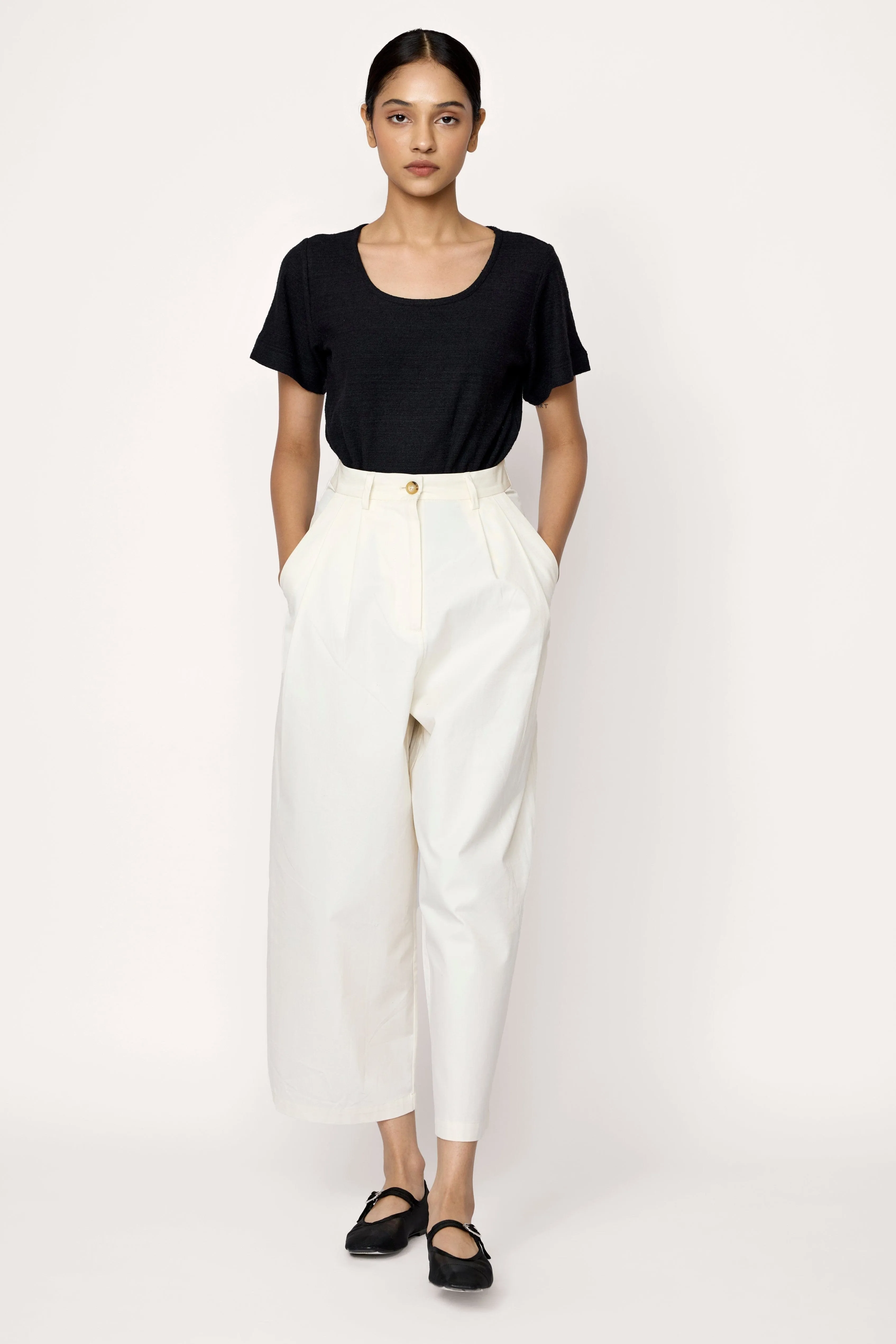 Boyfriend Pant - Ivory