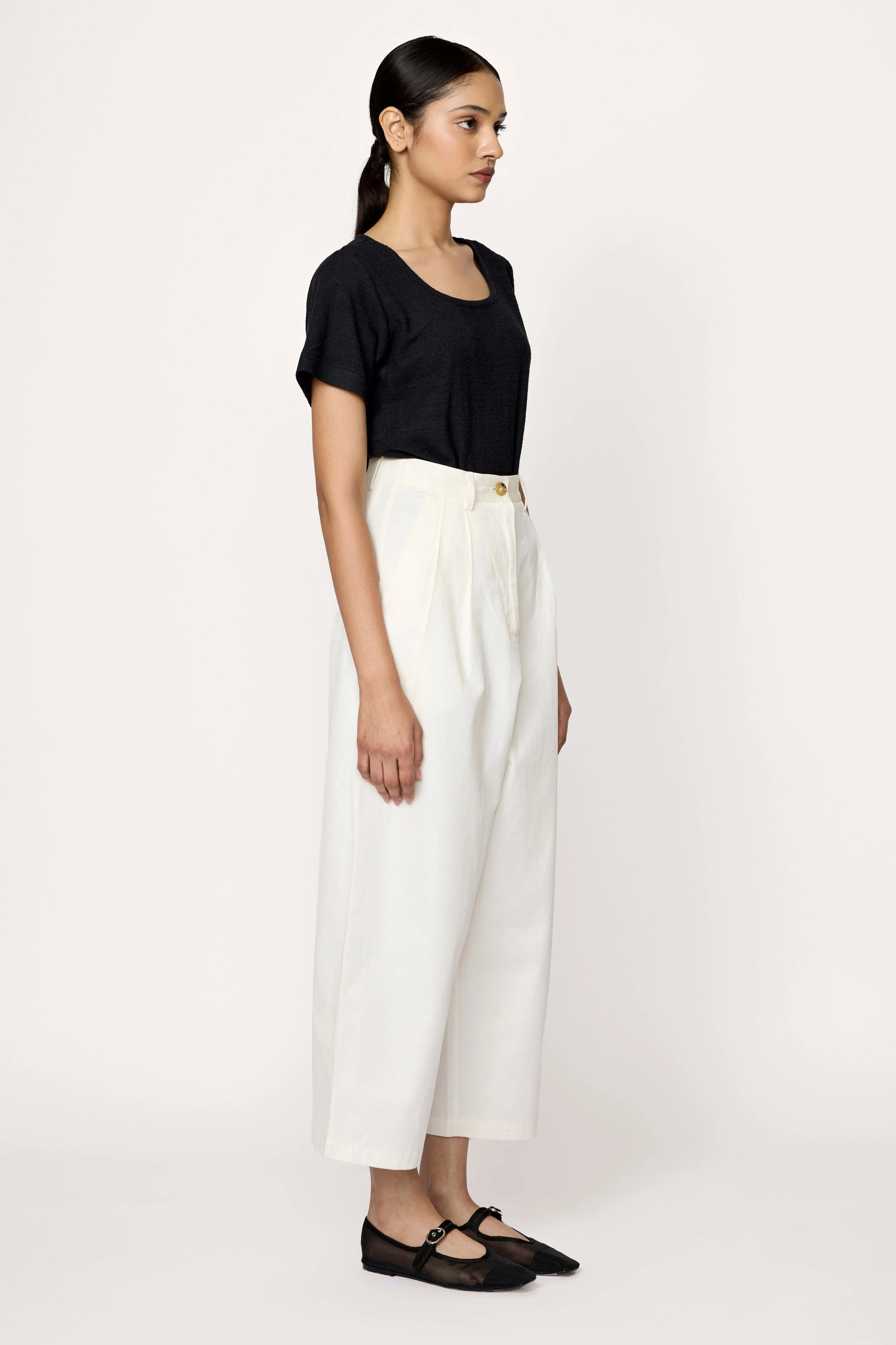 Boyfriend Pant - Ivory