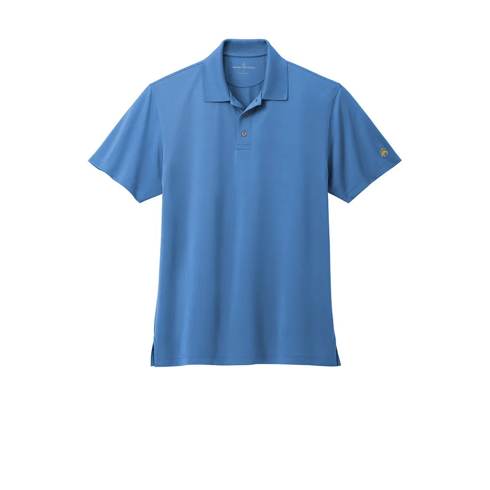Brooks Brothers® Mesh Pique Performance Polo - Charter Blue
