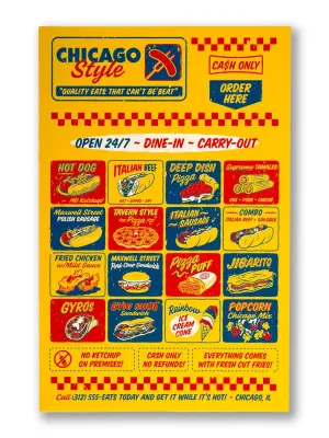 Chicago Style Eats Poster