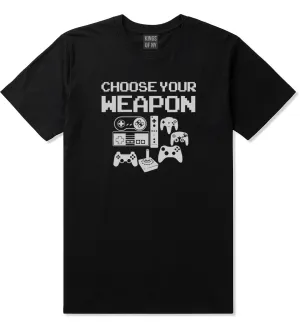 Choose Your Weapon Funny Gamer Mens T-Shirt