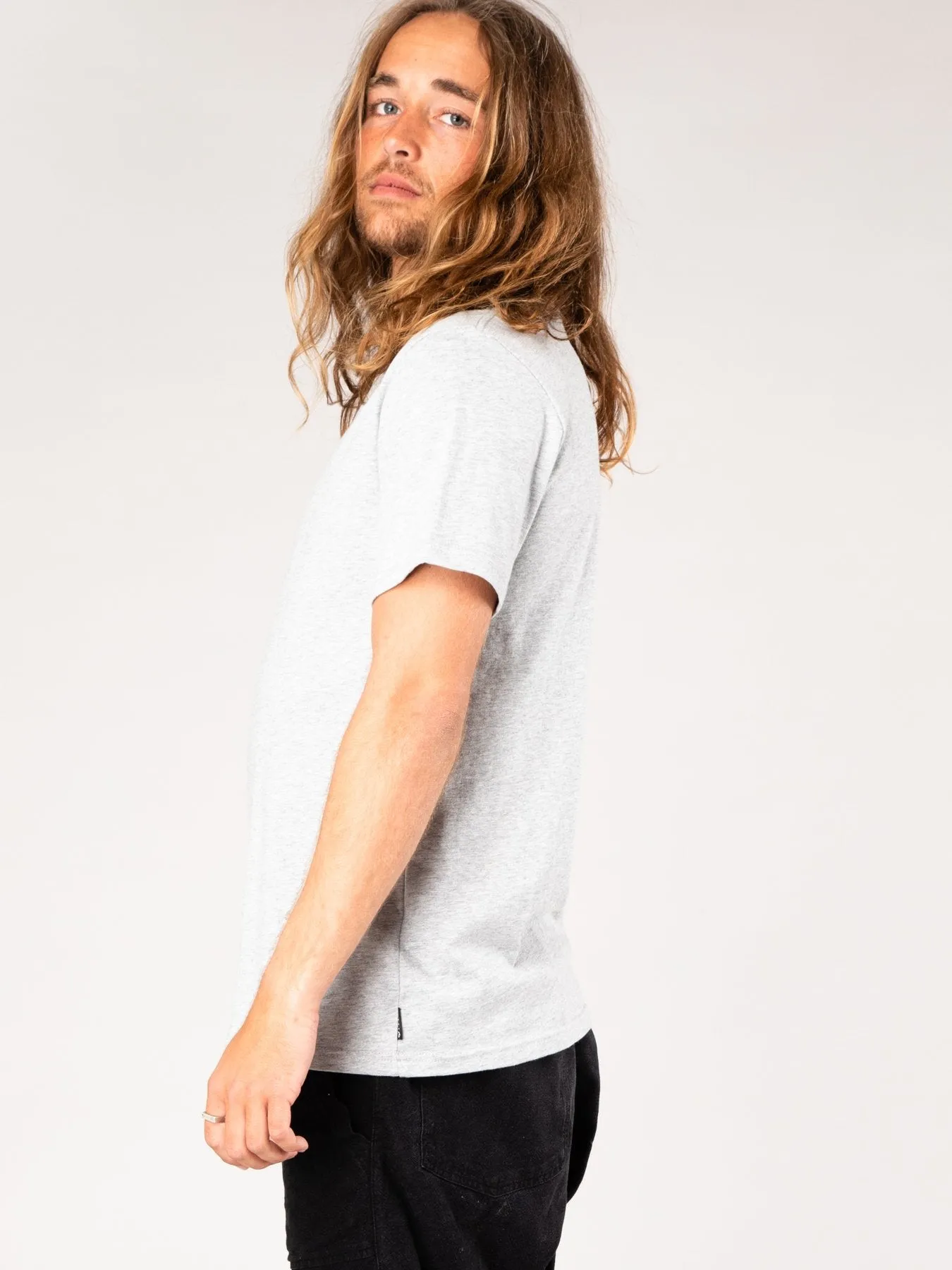 Eighty Eight Short Sleeve Tee - Grey Marle