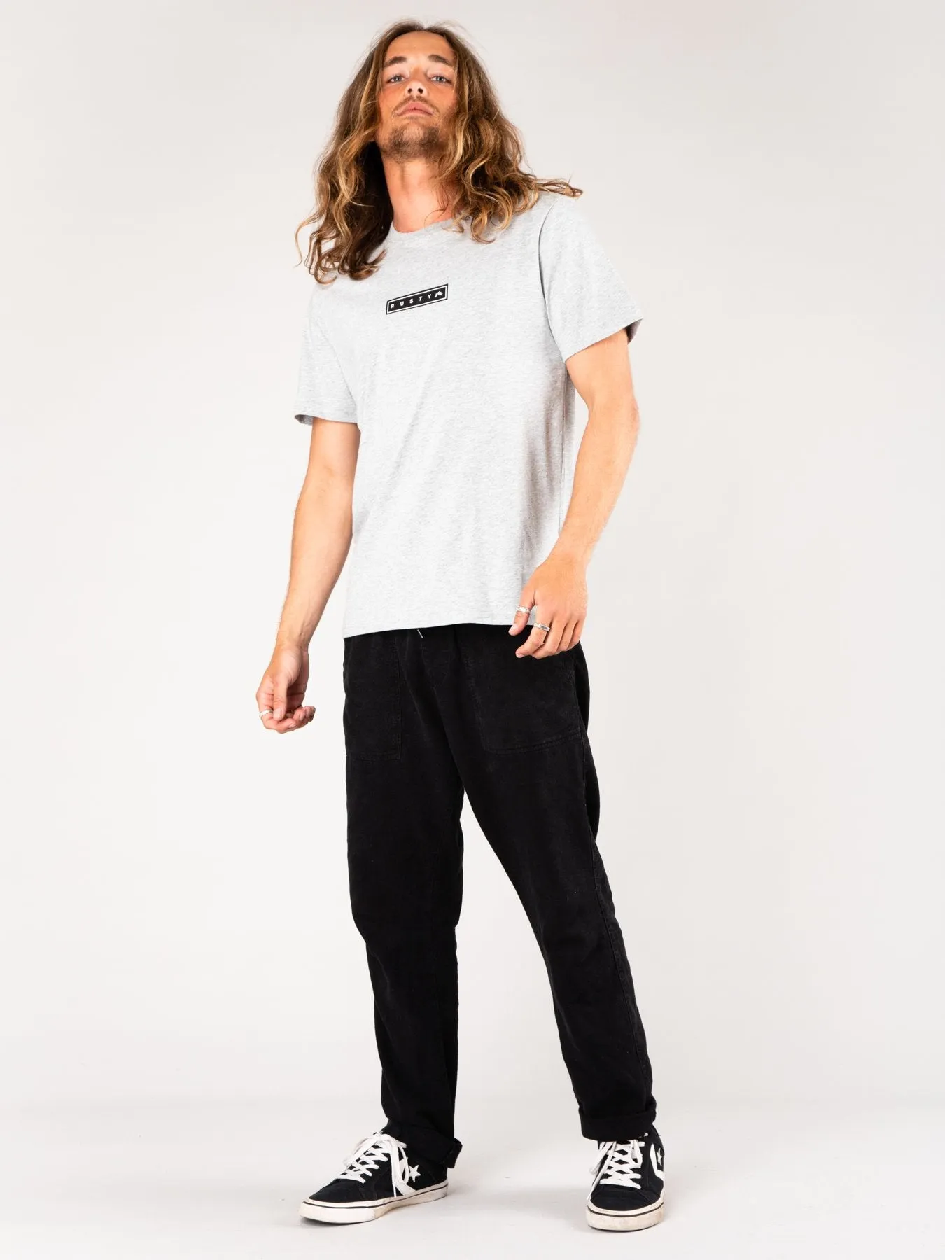Eighty Eight Short Sleeve Tee - Grey Marle