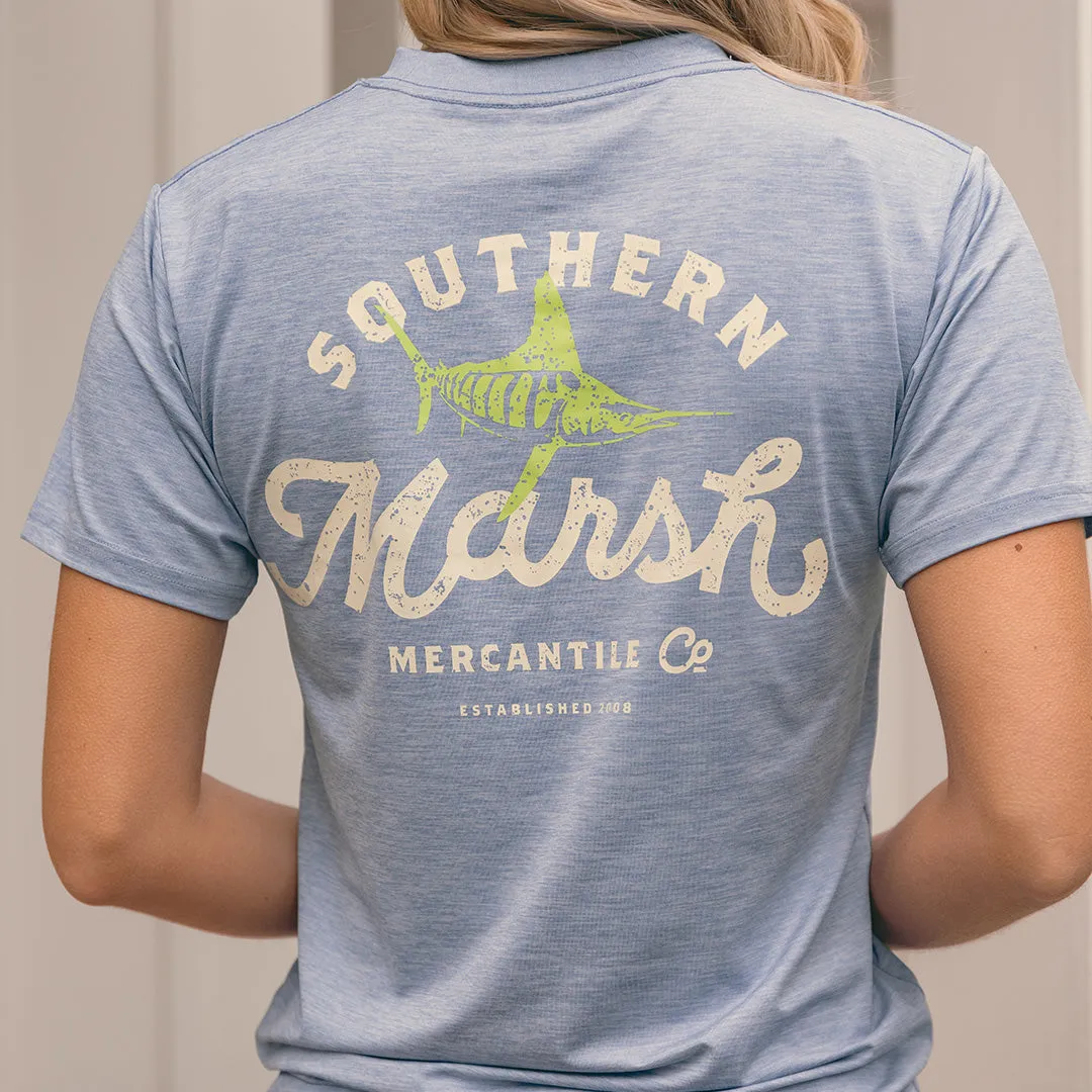 FieldTec Heathered Tee - Marlin Merc. Co.