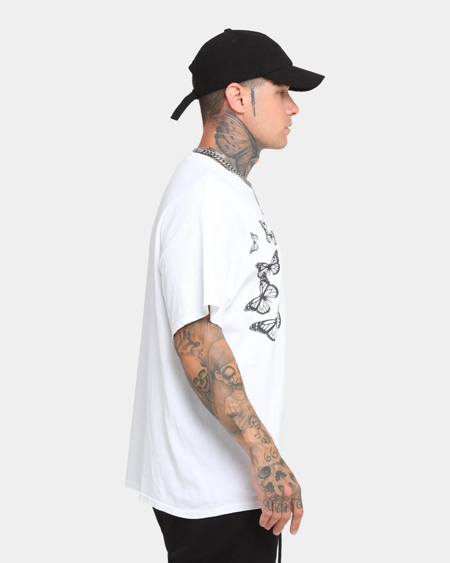Goat Crew Butterfly UV Vintage T-Shirt White