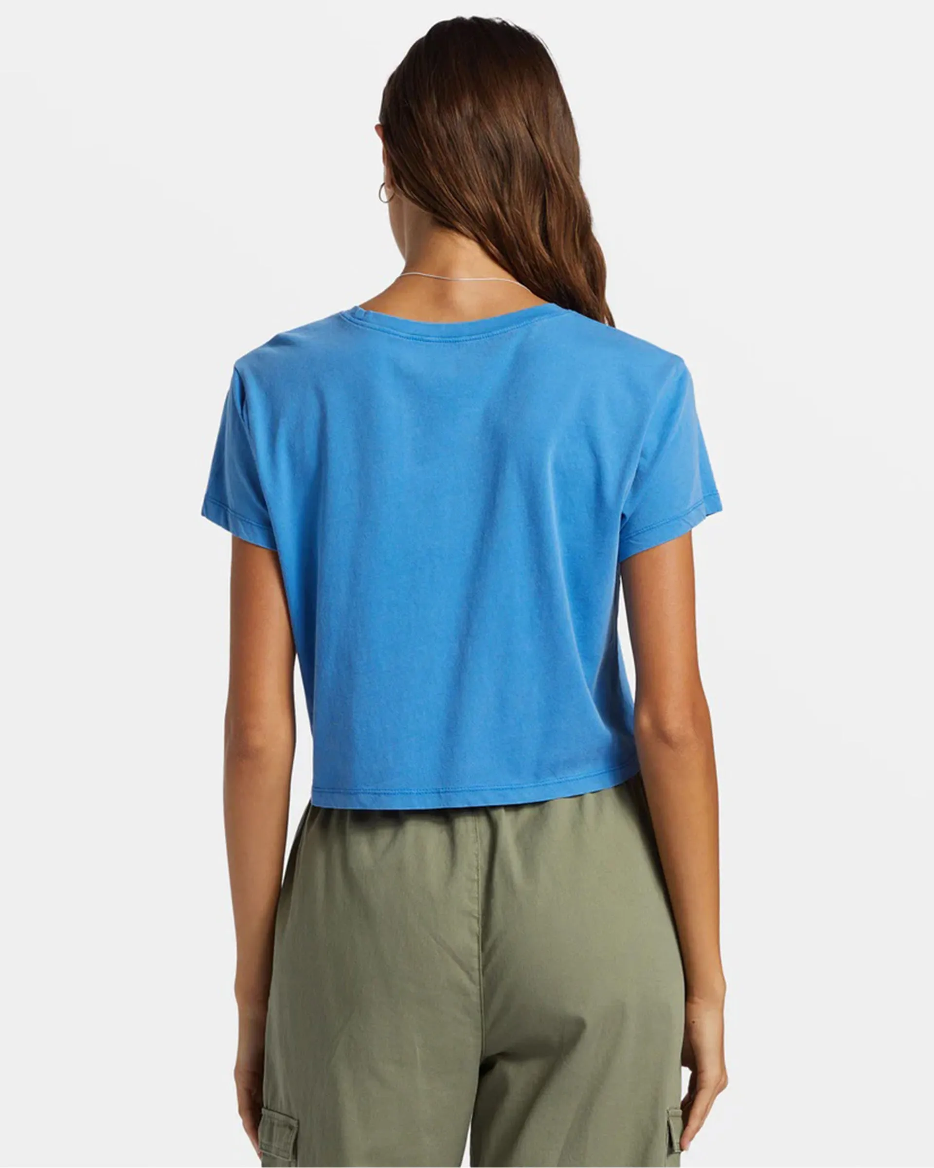 Hibiscus Collegiate Cropped S/S T-Shirt