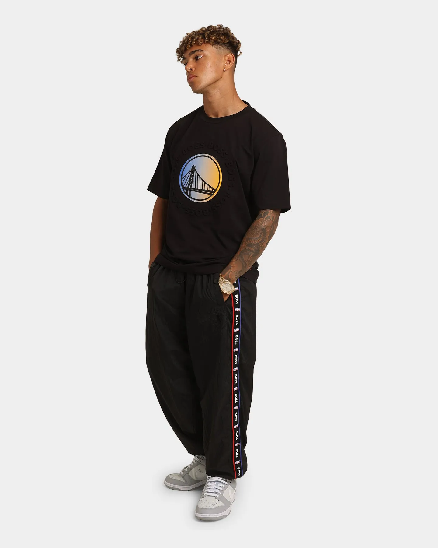 Hugo Boss Hugo Boss X NBA Basic Golden State Warriors Short Sleeve T-Shirt Black