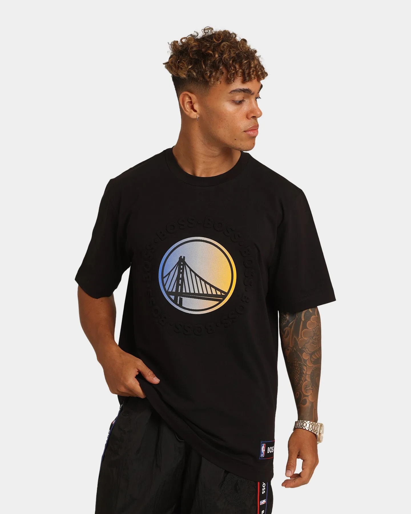 Hugo Boss Hugo Boss X NBA Basic Golden State Warriors Short Sleeve T-Shirt Black