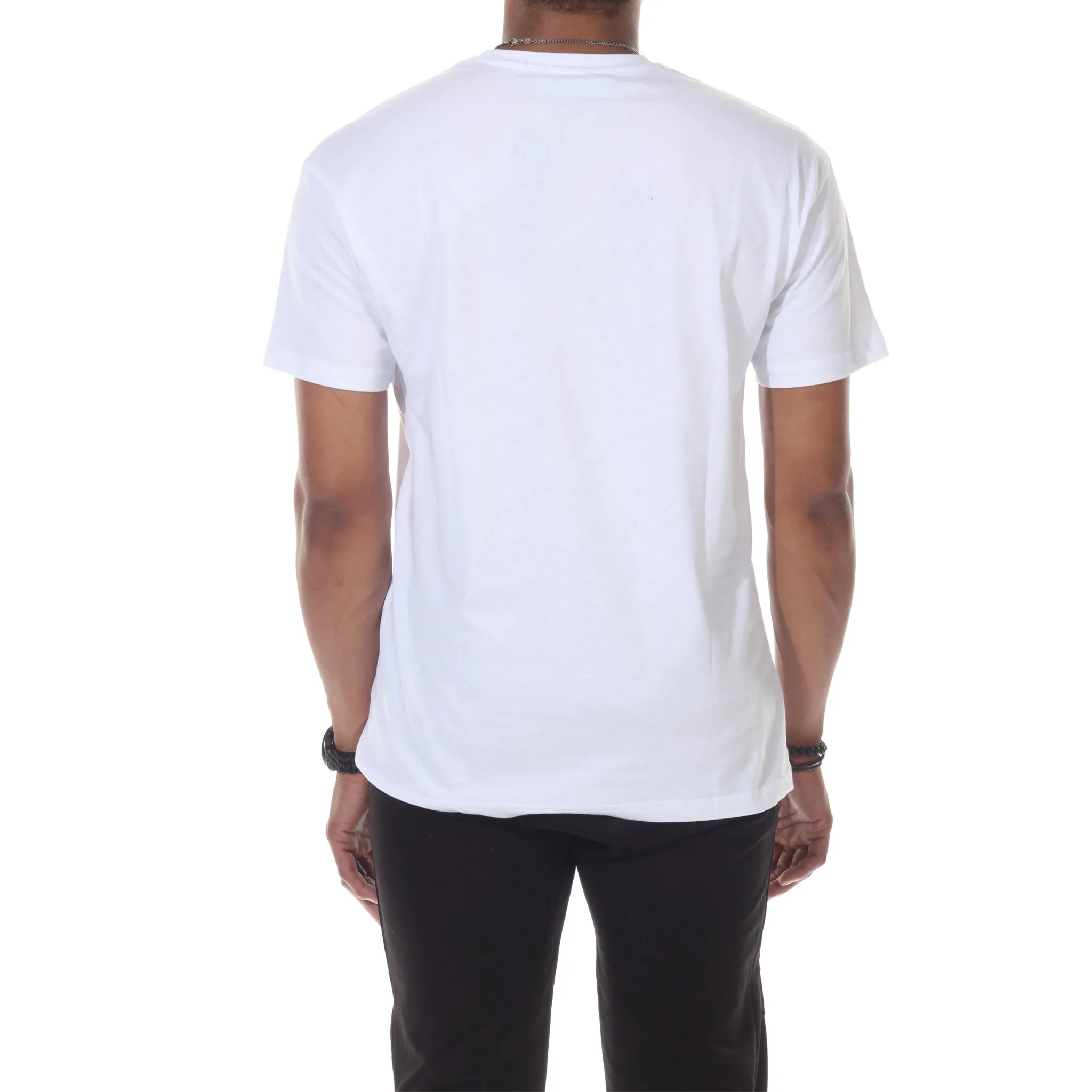 [Kent] White Tee with Fashion Zip & Lace Detail