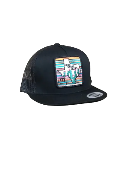 Lazy J Ranch Wear Black Home Sweet Texas Cap