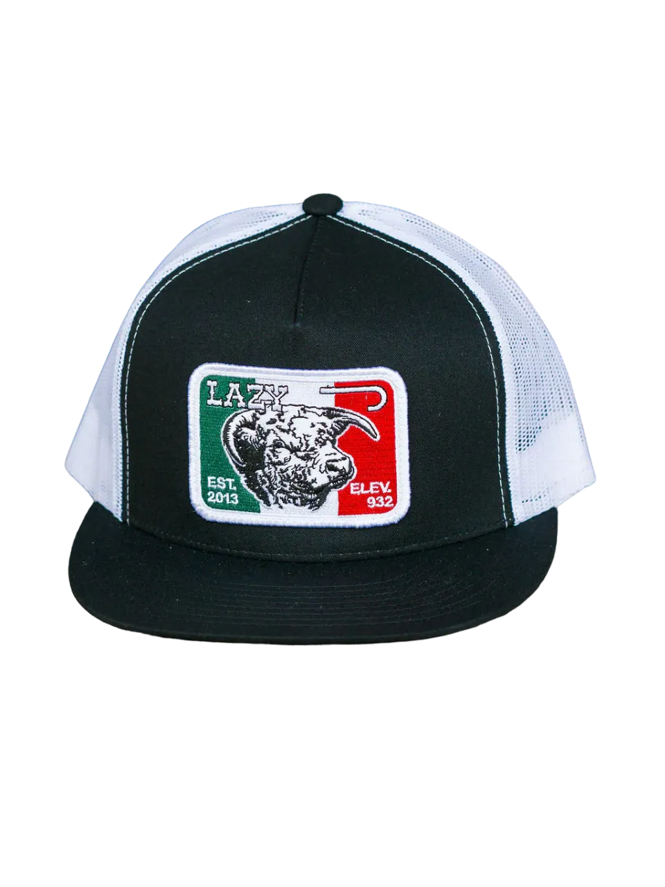 Lazy J Ranch Wear Black Mexican Flag Cap