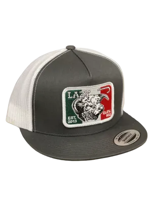 Lazy J Ranch Wear Mexico Bull Patch Cap