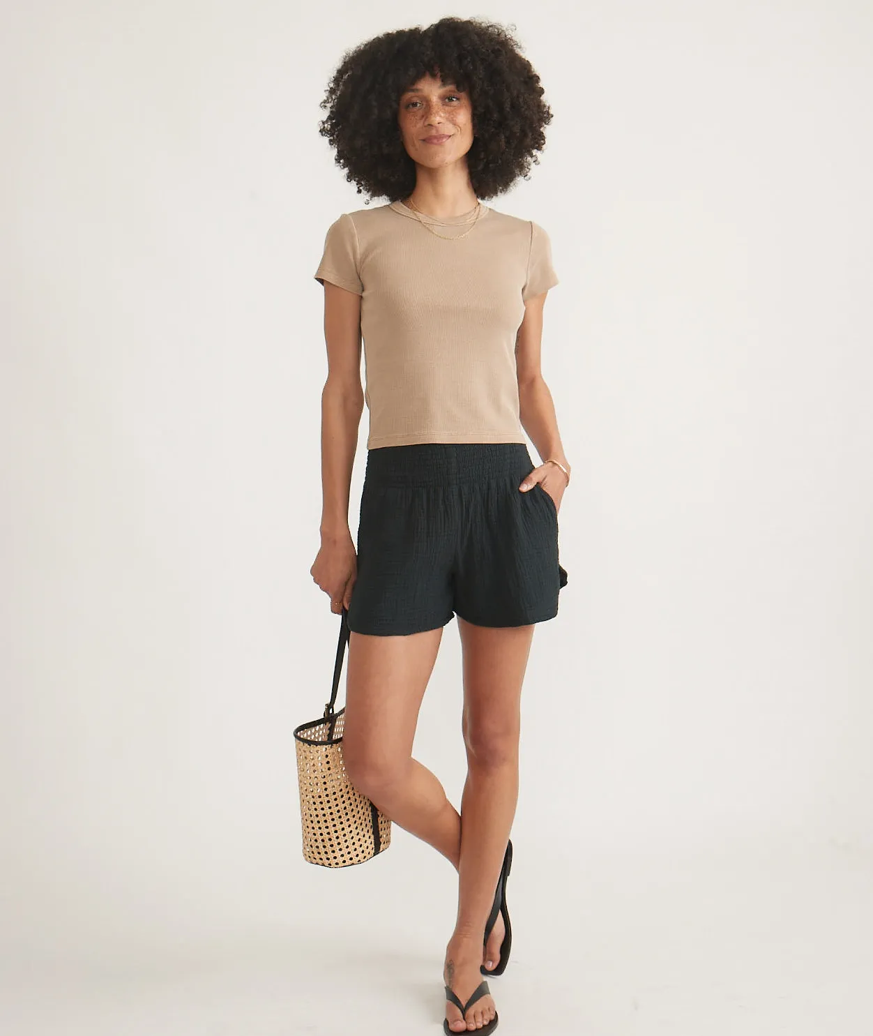 Lexi Rib Sun-In Crew Tee