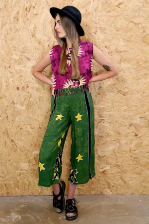 LOOT LABEL Purple Sunbeams Crop Top