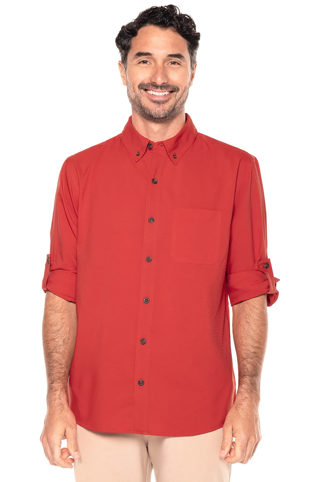 Men's Aricia Sun Shirt  |  Carmine Red