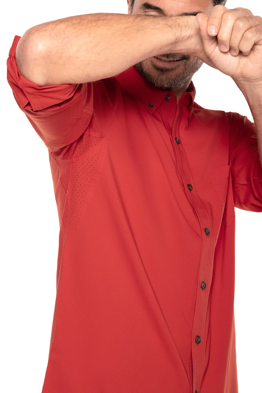 Men's Aricia Sun Shirt  |  Carmine Red