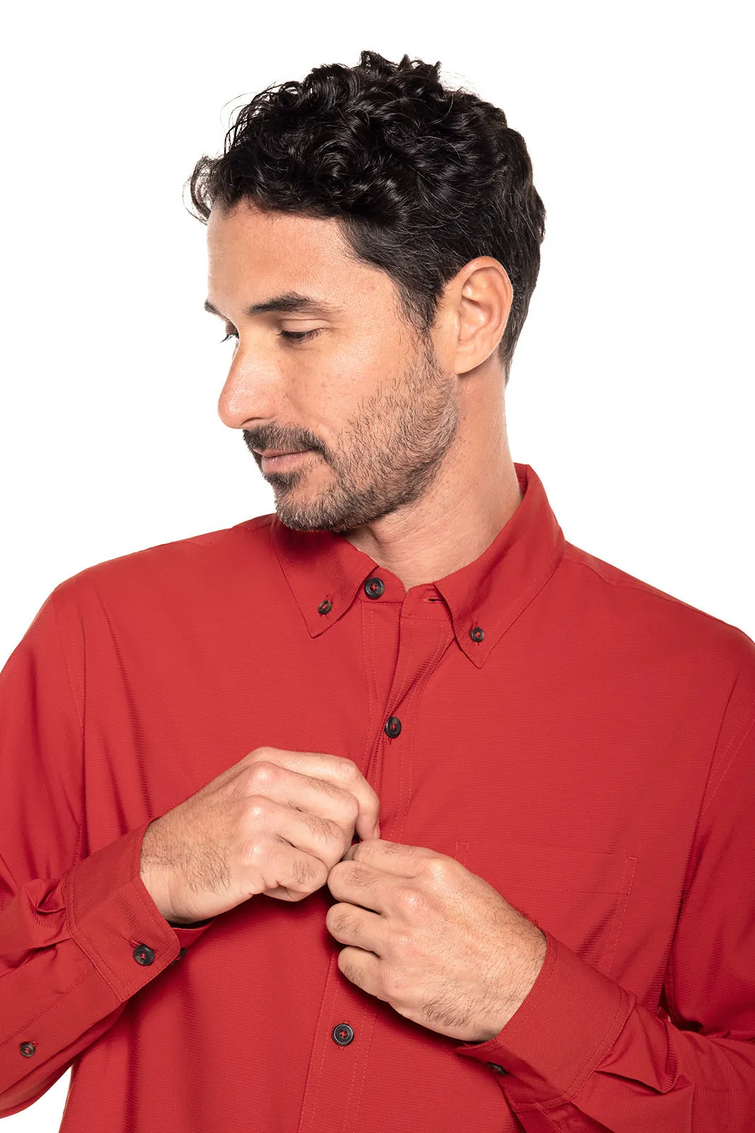 Men's Aricia Sun Shirt  |  Carmine Red