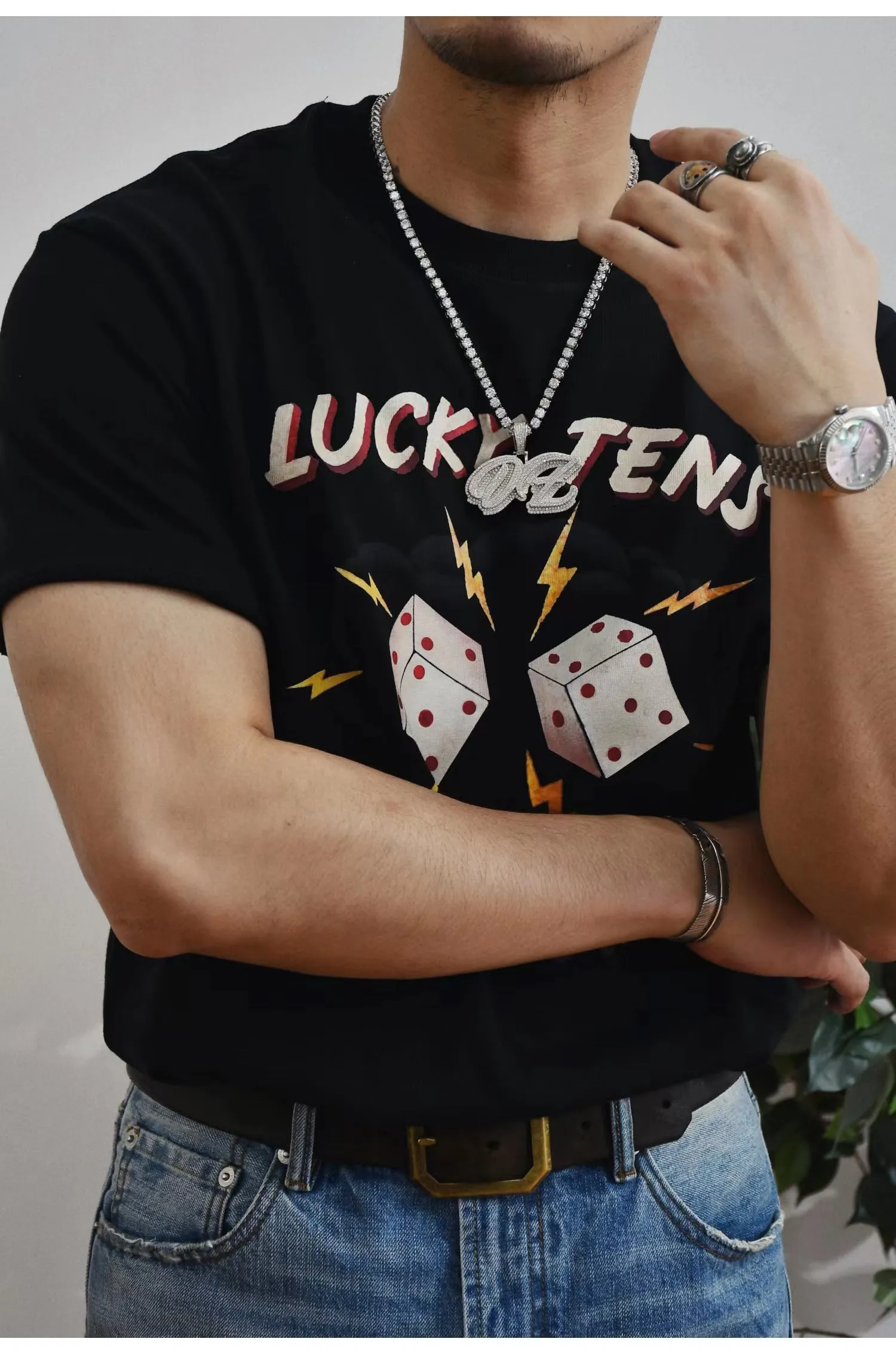 Men's Printed T-shirt Short Sleeves