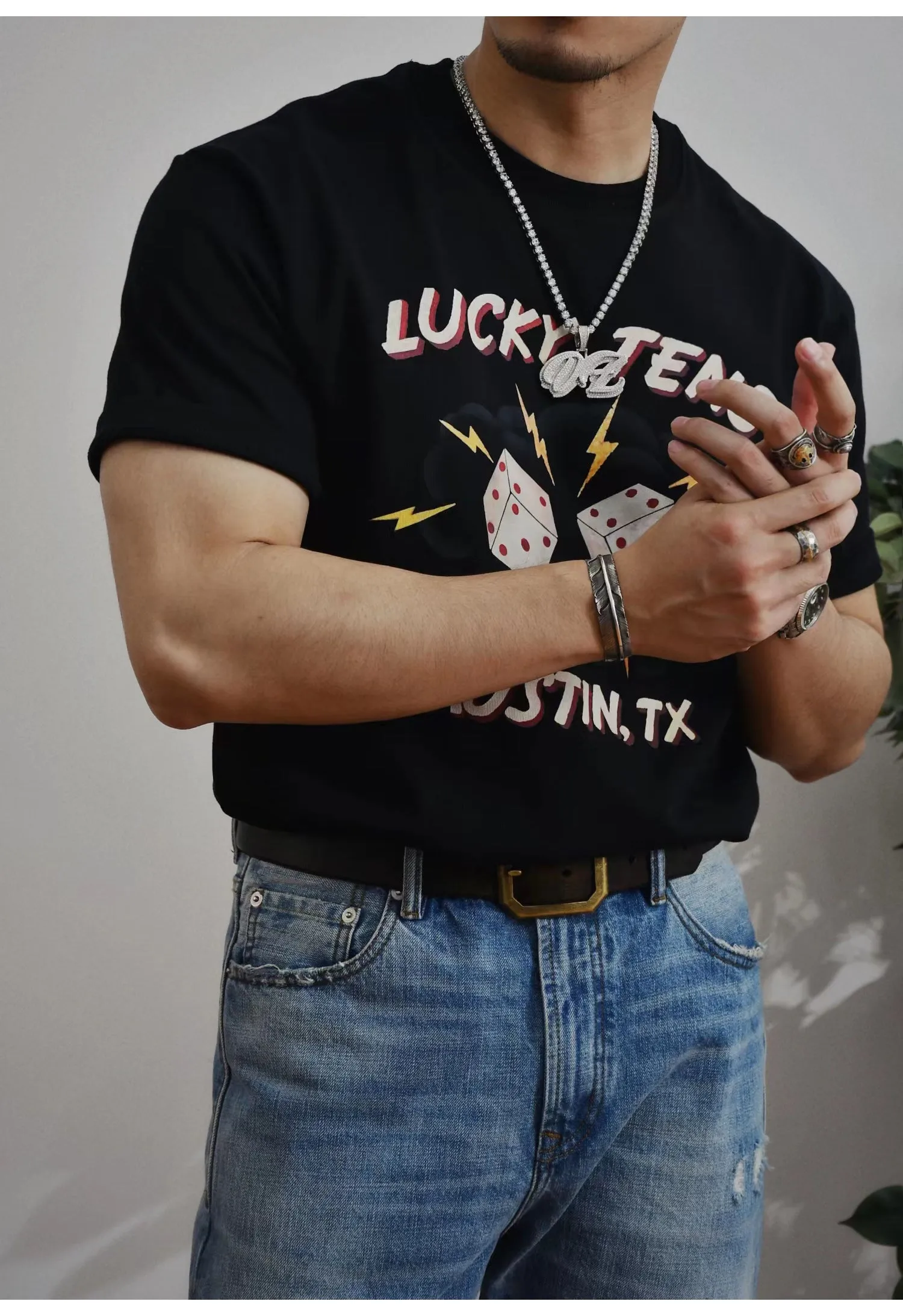 Men's Printed T-shirt Short Sleeves