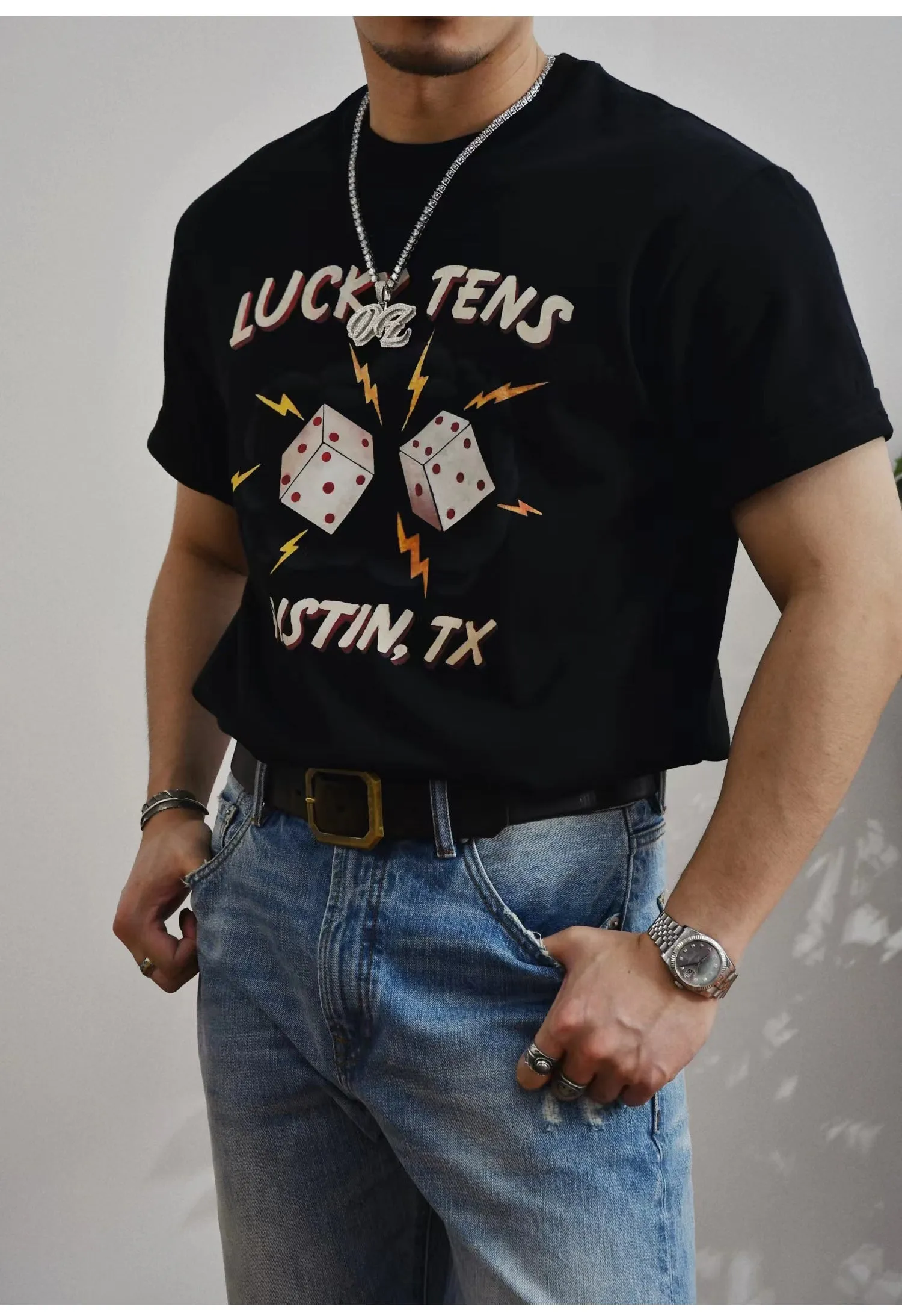 Men's Printed T-shirt Short Sleeves