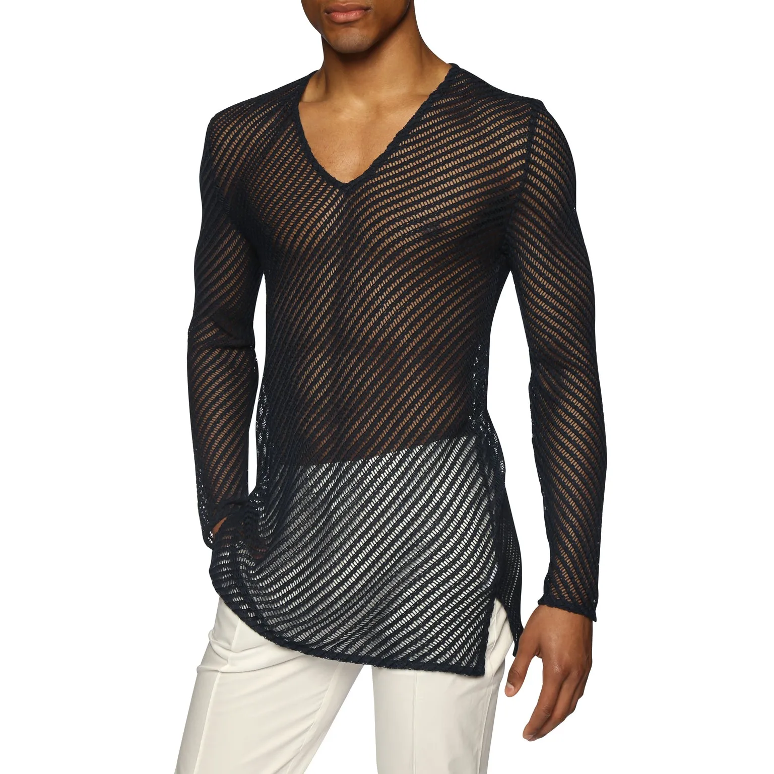 Navy San Lorenzo V-neck