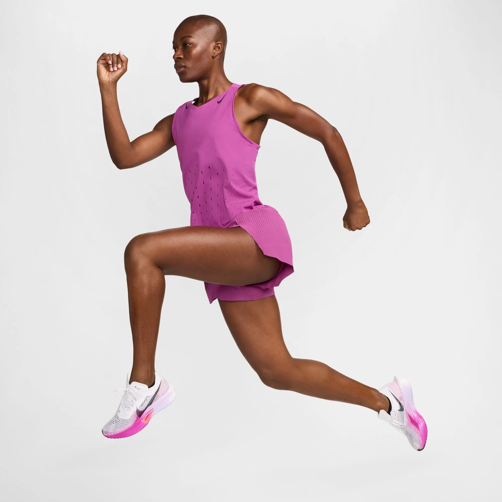 Nike AeroSwift Singlet | Hot Fuchsia / Black | Womens