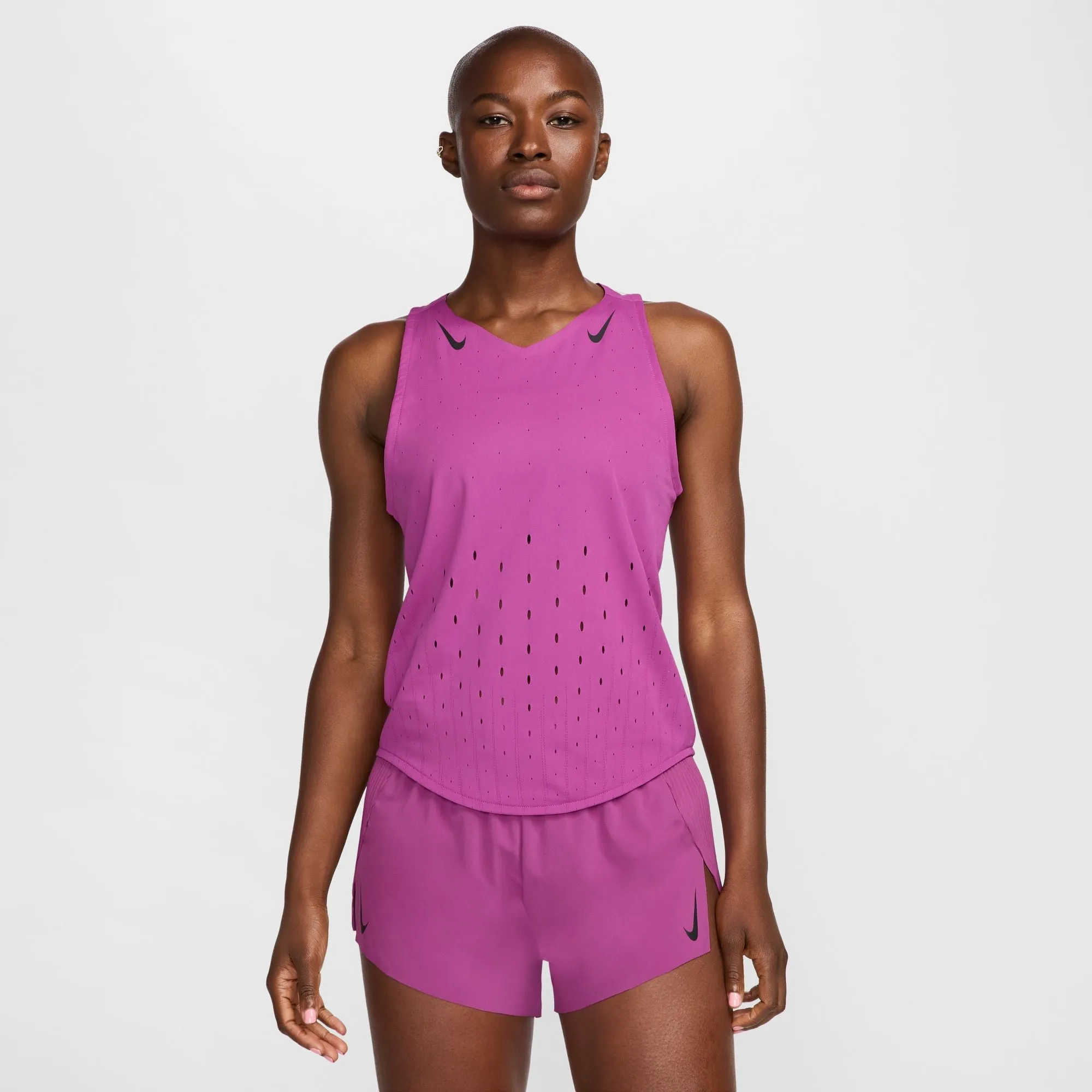 Nike AeroSwift Singlet | Hot Fuchsia / Black | Womens