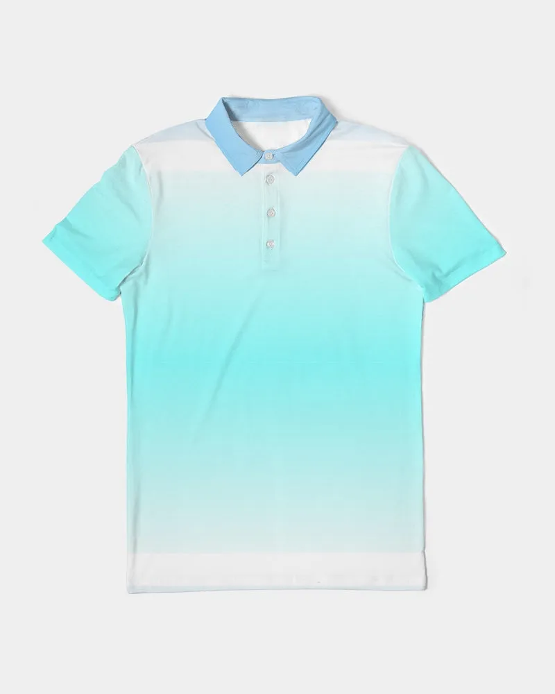 Ocean Ombre Men's Slim Fit Short Sleeve Polo