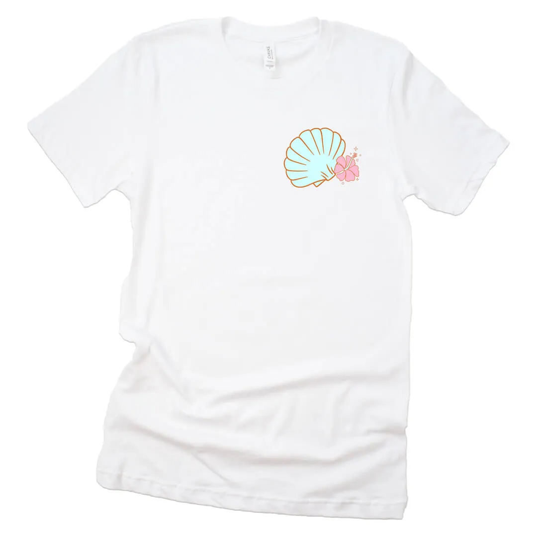 Ocean Pearl Dad Graphic Tee | White