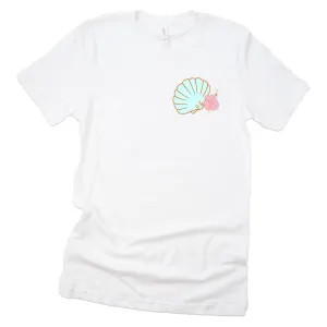 Ocean Pearl Dad Graphic Tee | White