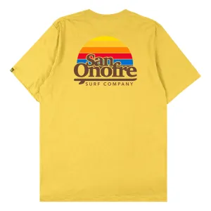OLD SCHOOL SUN TEE MAIZE YELLOW